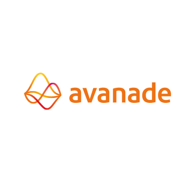 avanade orange logo on white background