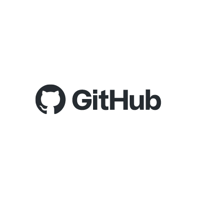 GitHub black logo on white background